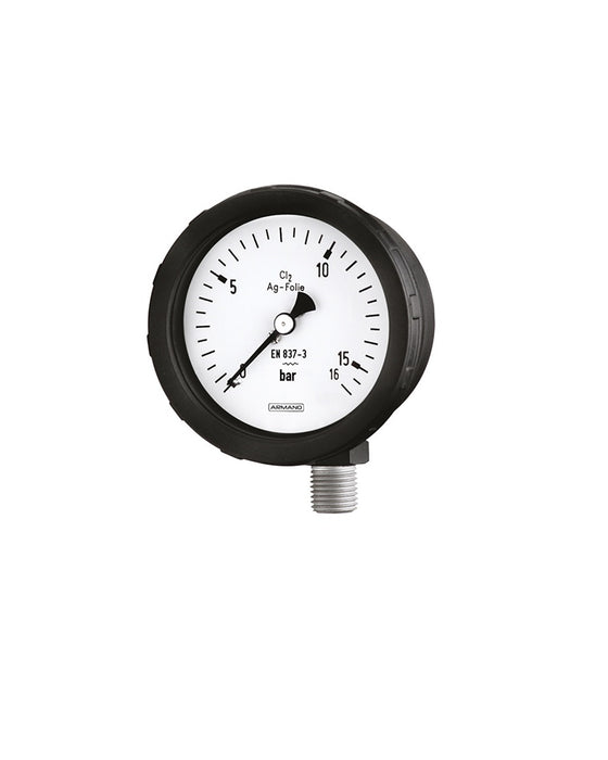 Diaphragm pressure gauges for chlorine metering services PsPK 63-2
