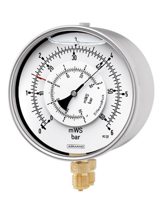 Differential Bourdon tube pressure gauges DiRCh / DiRChG