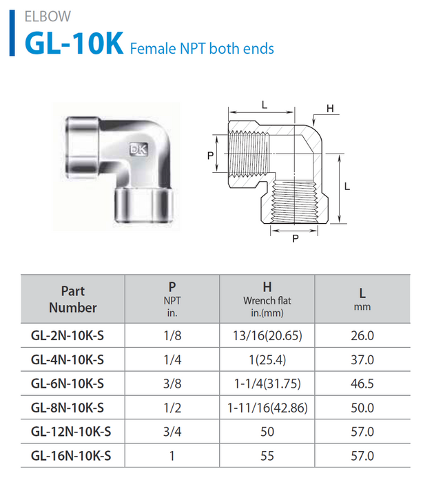 Instrumentation Pipe Fittings - Elbow 10K