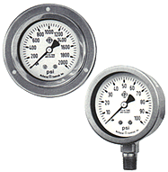 McDaniel Pressure Gauge - E9 Model - 4" Gauge, 1/4" NPT BTM, 160 PSI